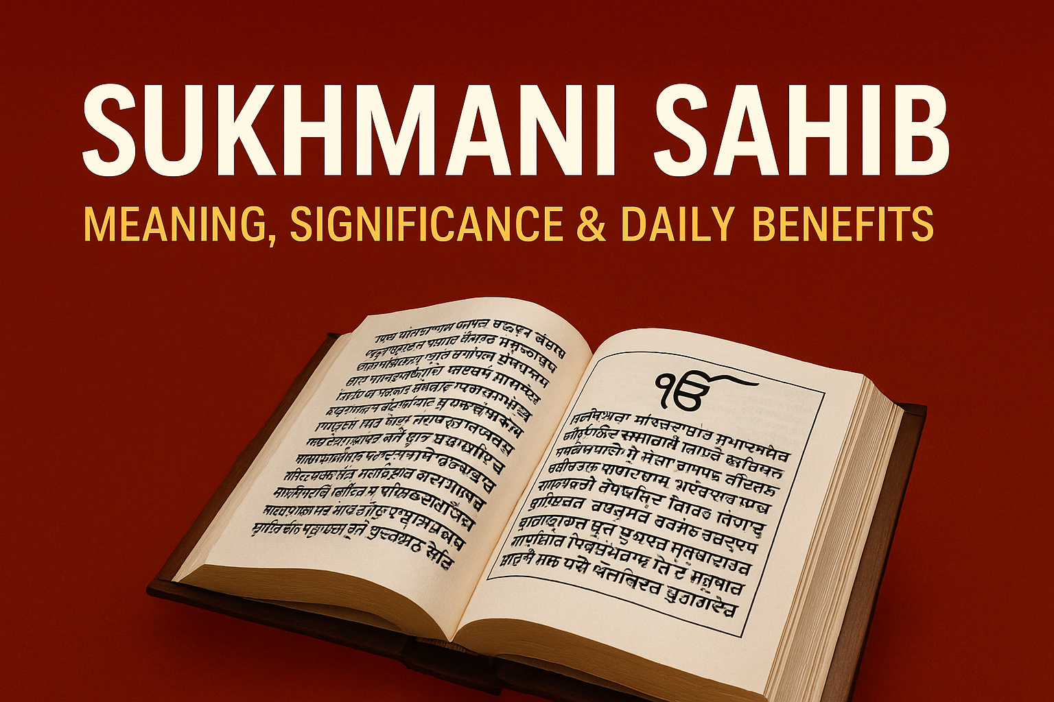 Sukhmani Sahib Meaning and daily benefits